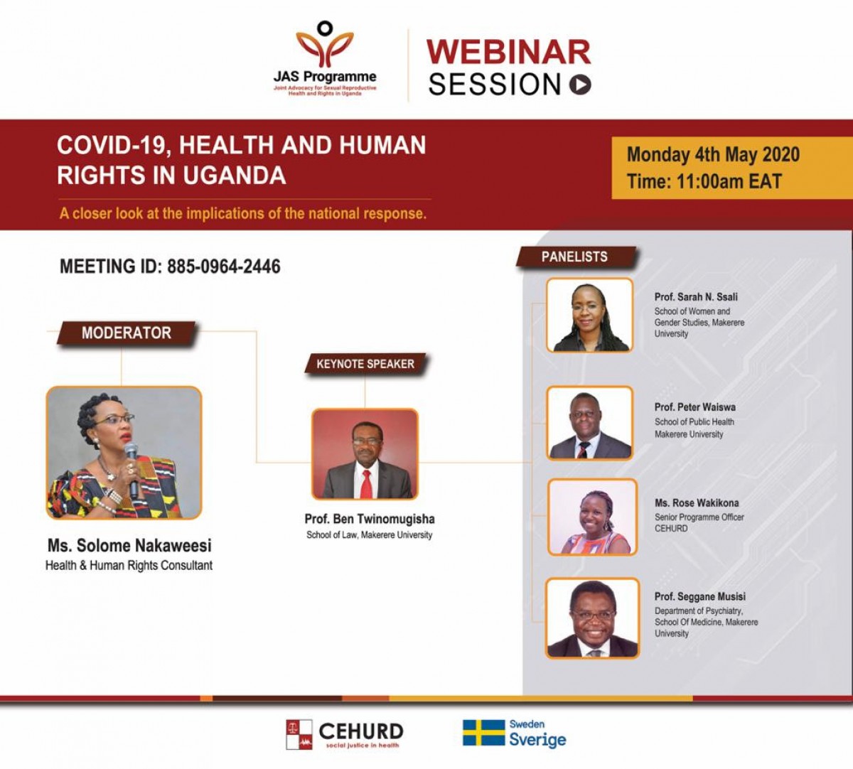 Read more about the article Webinar: A close look at health and human rights implications of Uganda’s response to Covid-19